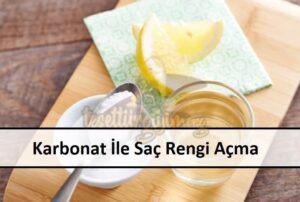 karbonat ile sac rengi acma