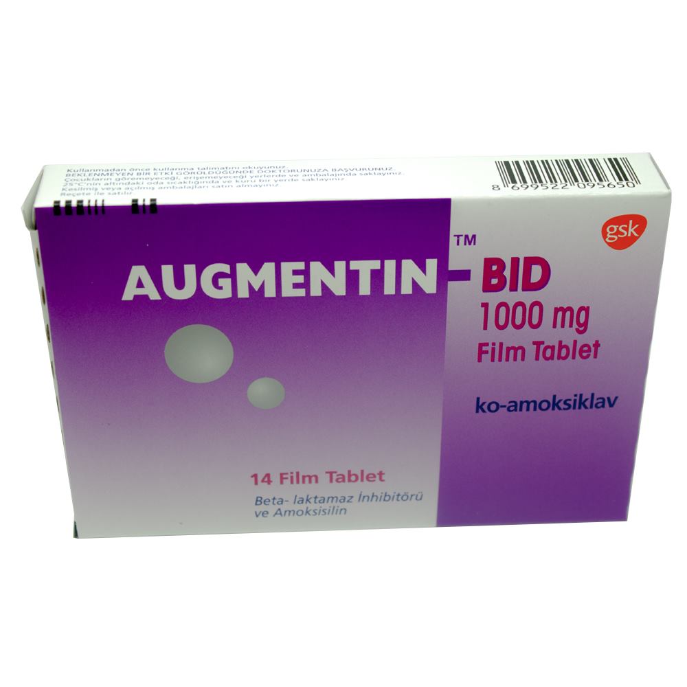 augmentin bid 1000 mg adet geciktirir mi