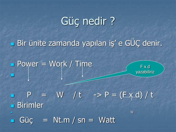 g nedir n