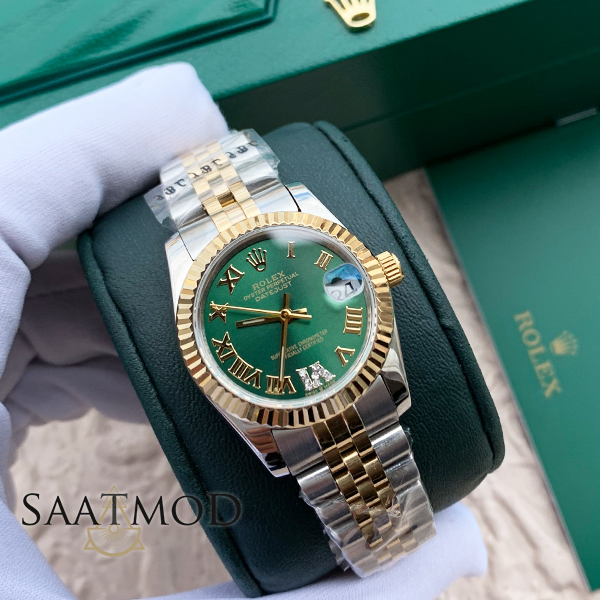 yesil rolex bayan replika saat 01 1