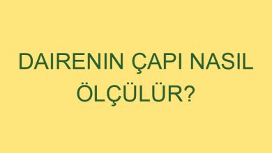 dairenin capi nasil olculur 9432